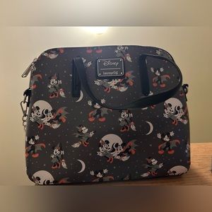 Disney Loungefly Mickey and Minnie Halloween Crossbody Bag and Wallet